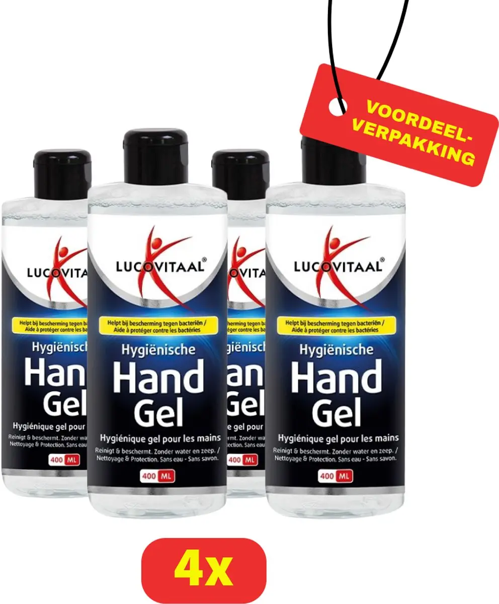 Lucovitaal Hygiënische Handgel 4x400ml
