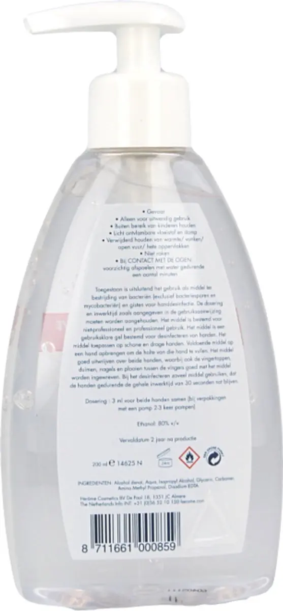 Herome Direct Desinfect Handgel Sensitive 200ml - Parfumvrij
