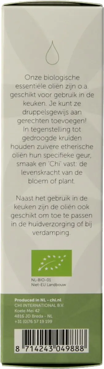 Chi Natural Life Palmarosa Bio Etherische Olie 10ml - afbeelding 6 van 6