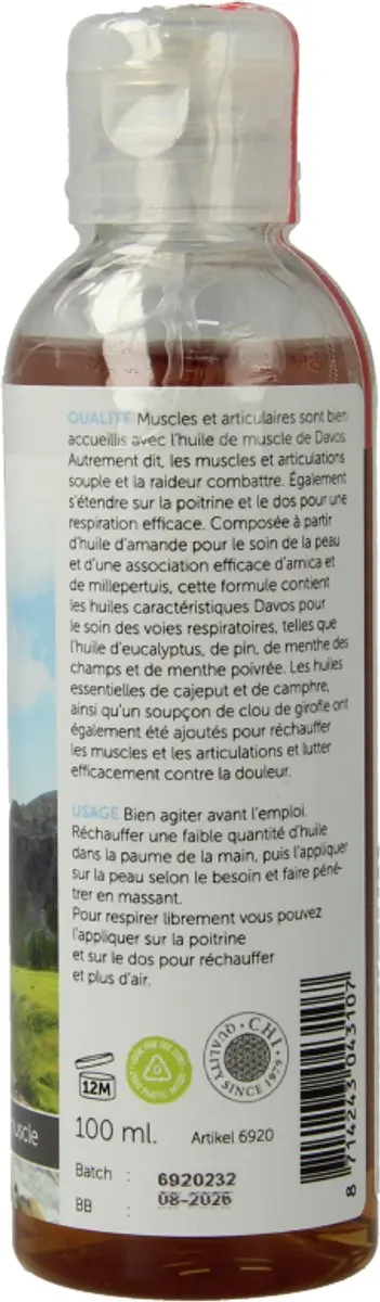 Chi Natural Life Davos Spier & Verkoudheid Olie 100ml