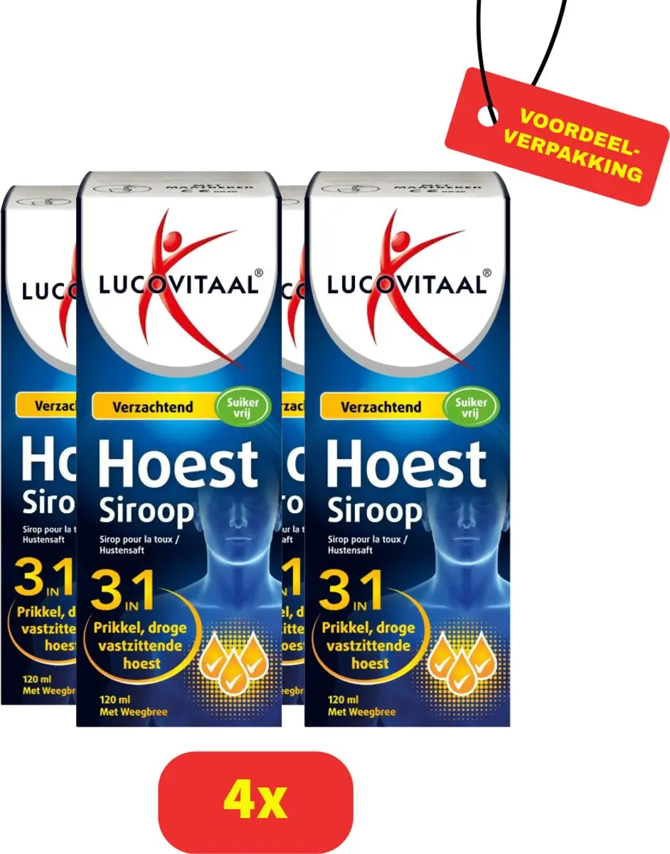 Lucovitaal Hoestsiroop 4x120ml