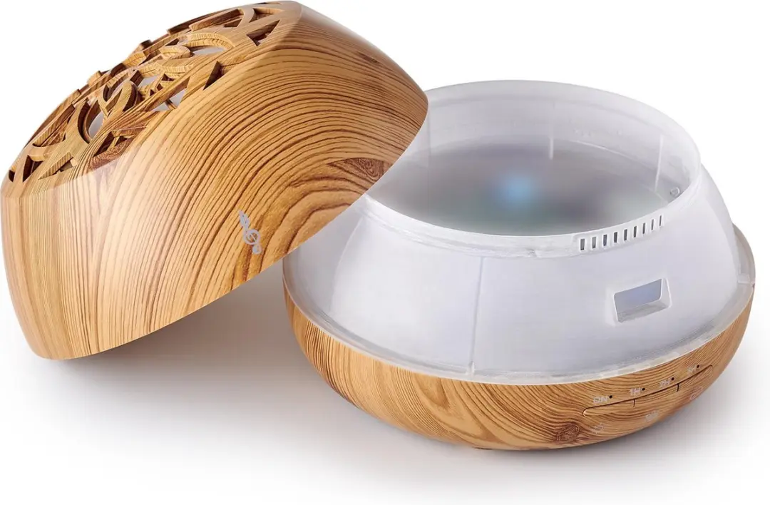 Bigben Aromasound Lilywood Aromadiffuser - Bluetooth Speaker - Bruin