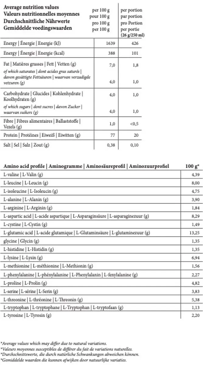 RainPharma Golden Shake Eiwitpoeder 390g - Vanille - 14 Porties
