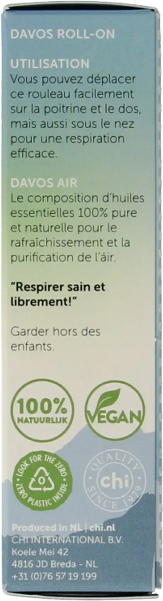 Chi Natural Life Davos Kuurolie Roller 10ml - afbeelding 6 van 6