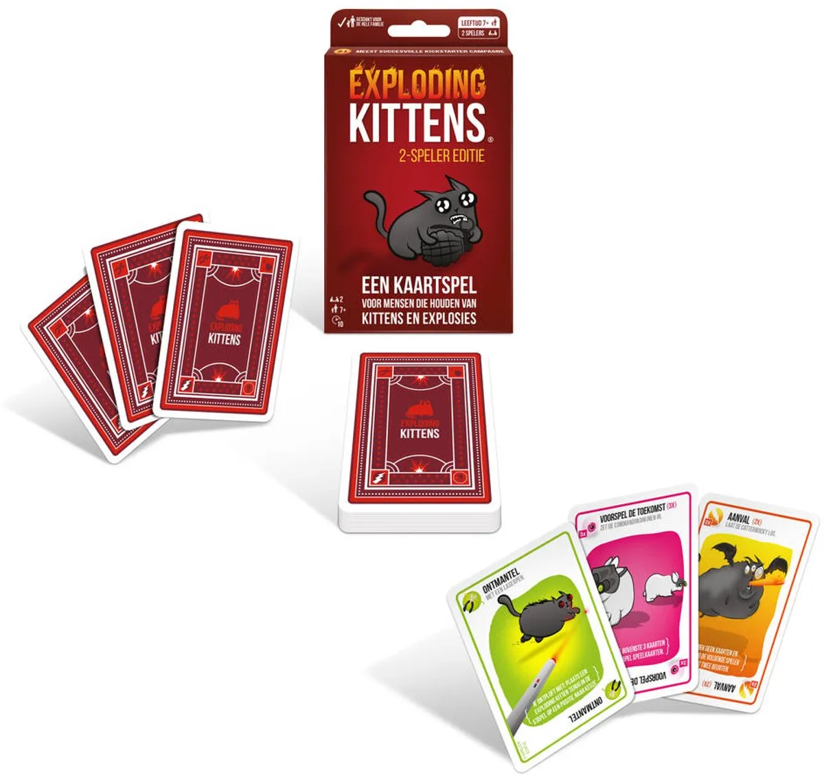 Asmodee Exploding Kittens Kaartspel 2 Spelers - EKIEK09NL