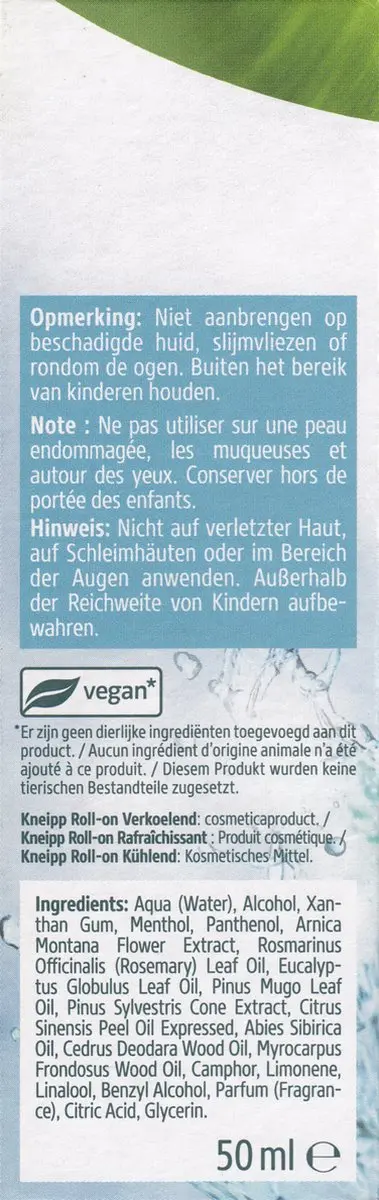 Kneipp Cooling Roll-on Arnica - Vermoeide Benen 50ml