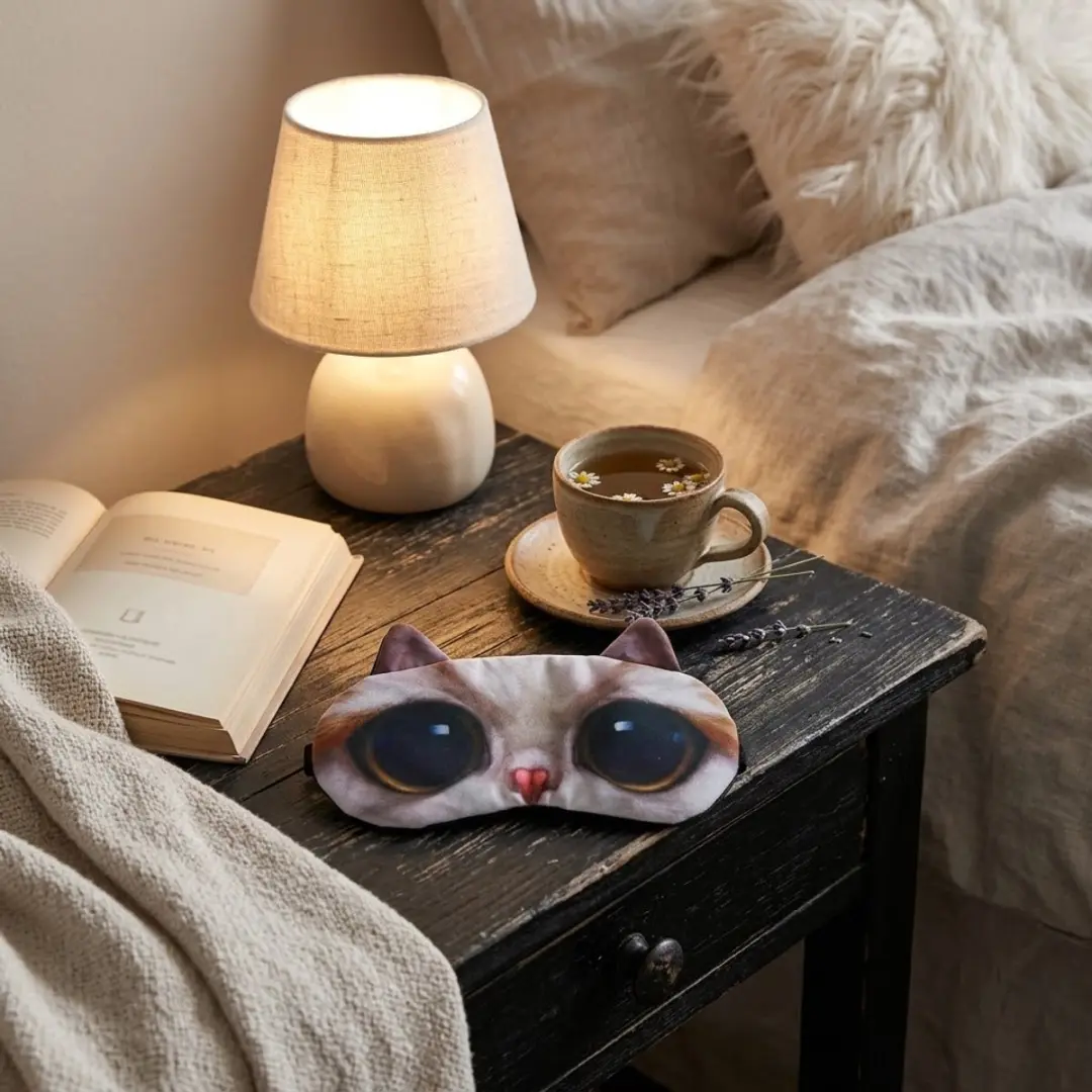 NuveX Hondenslaapmasker Bruin - Oogmasker met hondenoogprint