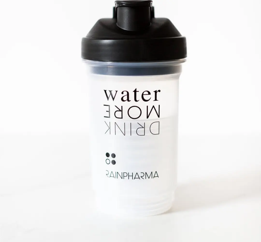 RainPharma Shaker 350ml - Wit/Zwart