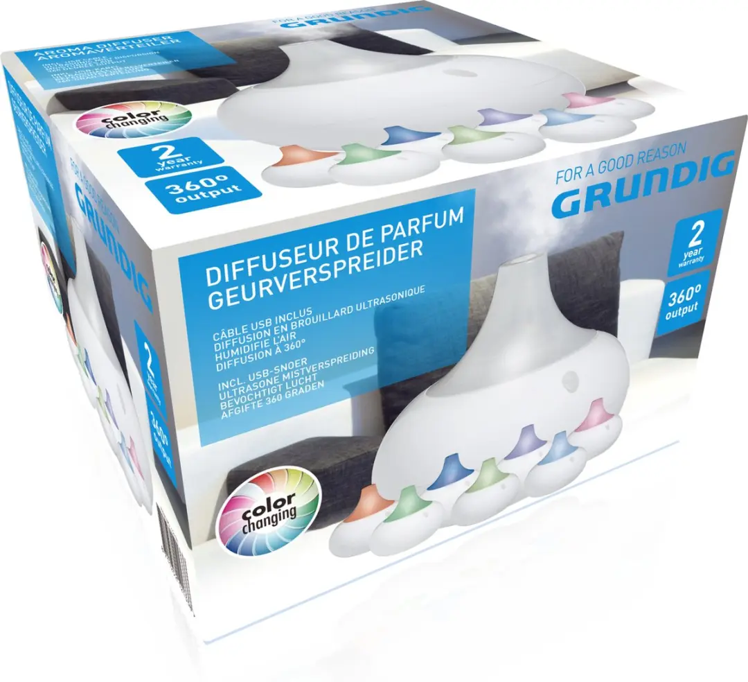 Grundig ED-12133 Aroma Diffuser - 80ml - Wit - afbeelding 6 van 6