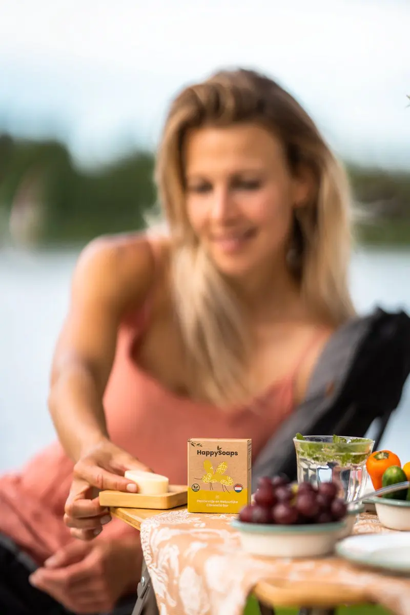 HappySoaps Anti-Insect Bar Citronella & Munt 40g - Geel