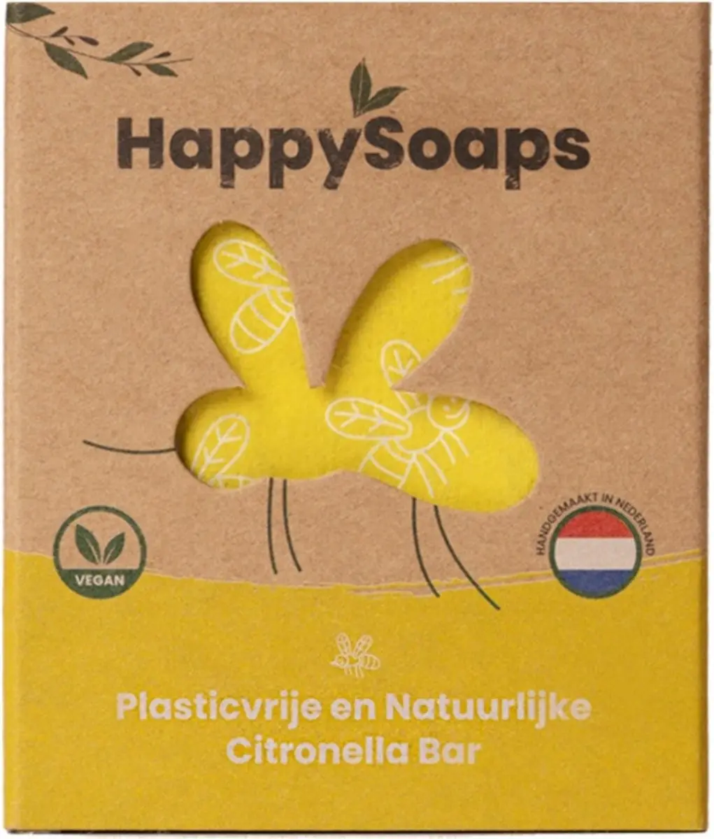 HappySoaps Anti-Insect Bar Citronella & Munt 40g