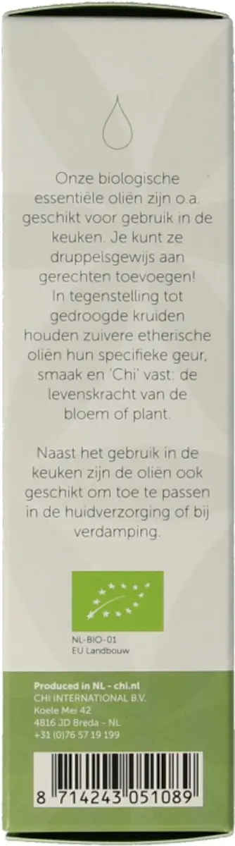 Chi Natural Life Scharlei Bio Essentiële Olie 10ml - afbeelding 6 van 6