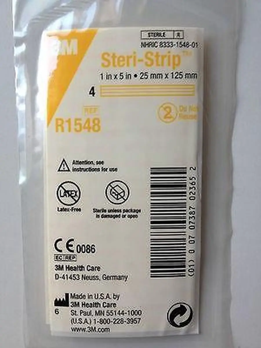 3M Steri-Strip R1548 Wondstrips 25mm x 125mm