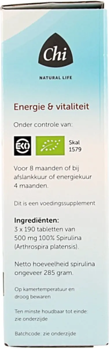 Chi Natural Life Spirulina Navulling 570g