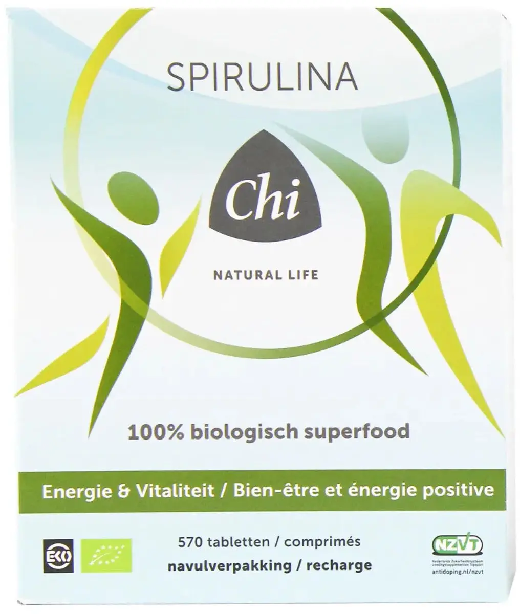 Chi Natural Life Spirulina Navulling 570g