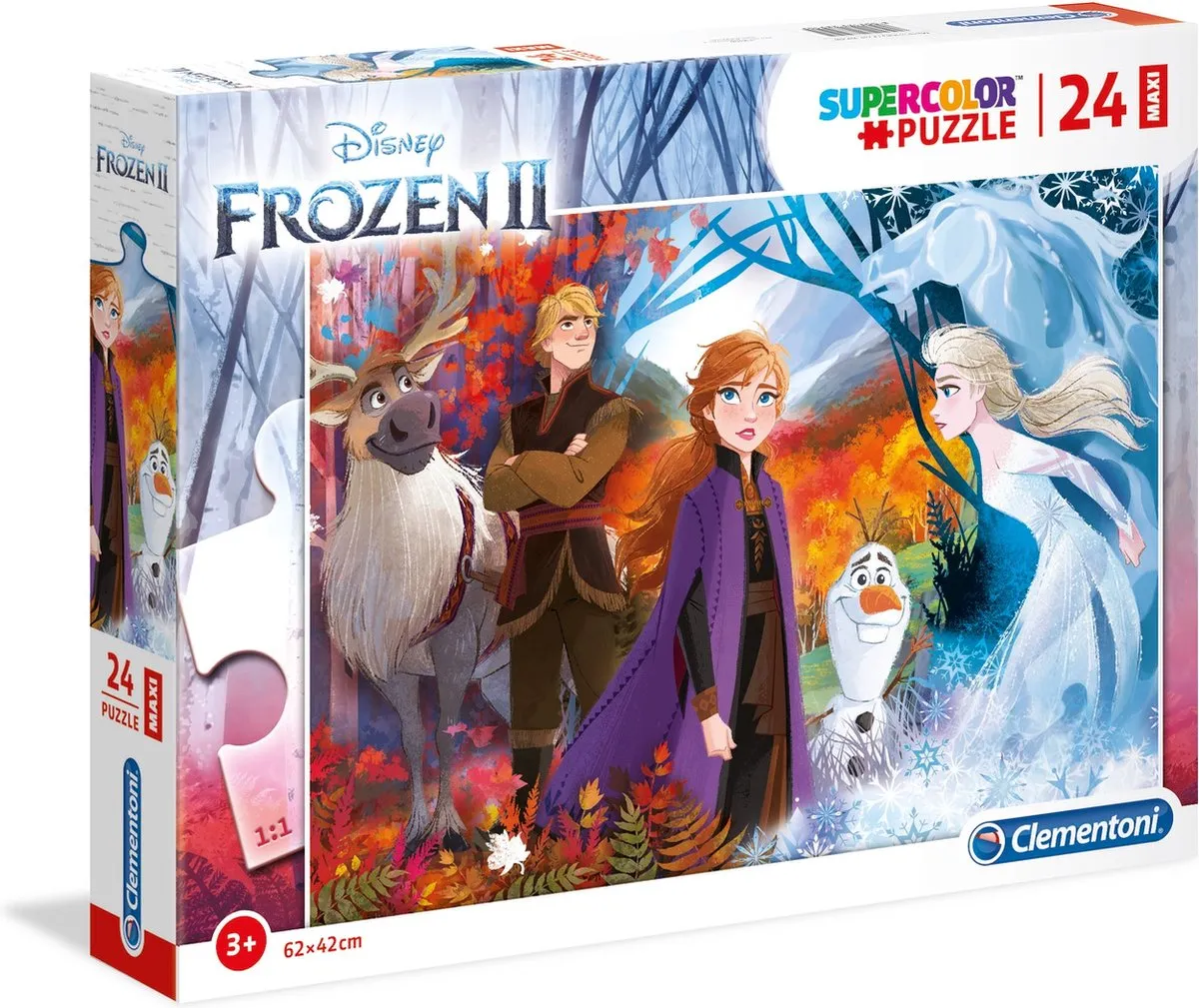 Clementoni Frozen 2 Maxi Puzzel 24 Stuks - Roze
