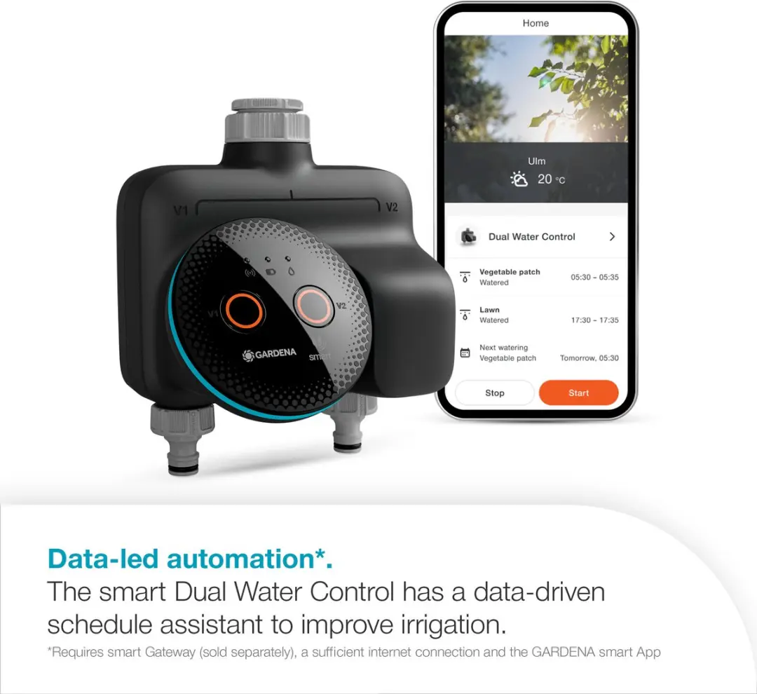 Gardena smart Dual Water Control Besproeiingscomputer - 2 Uitgangen