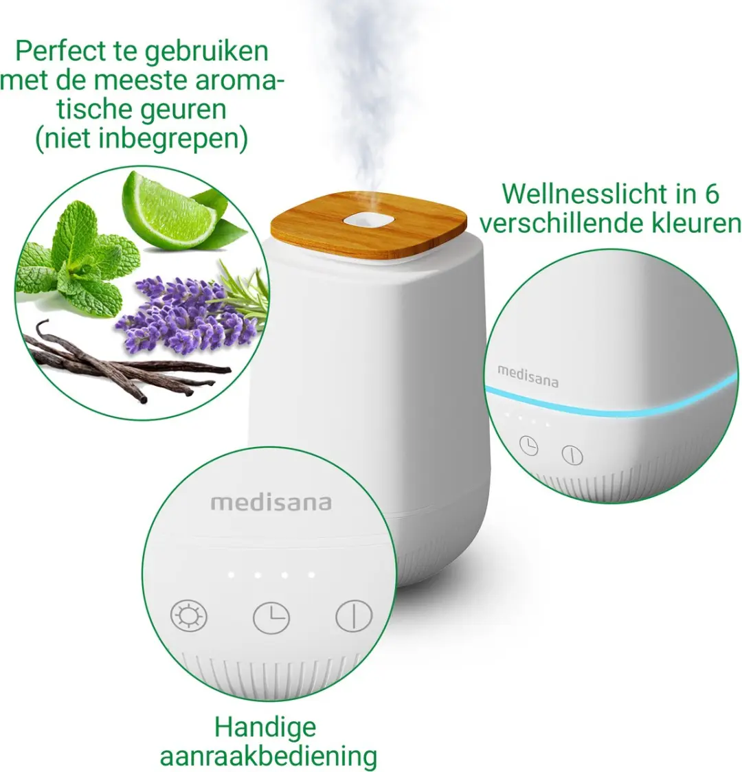Medisana AD 650 Aroma Diffuser 0.2L - Wit