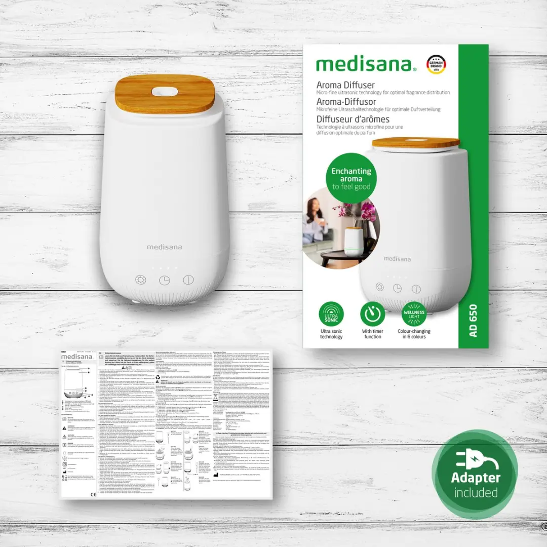 Medisana AD 650 Aroma Diffuser 0.2L - Wit - afbeelding 6 van 6