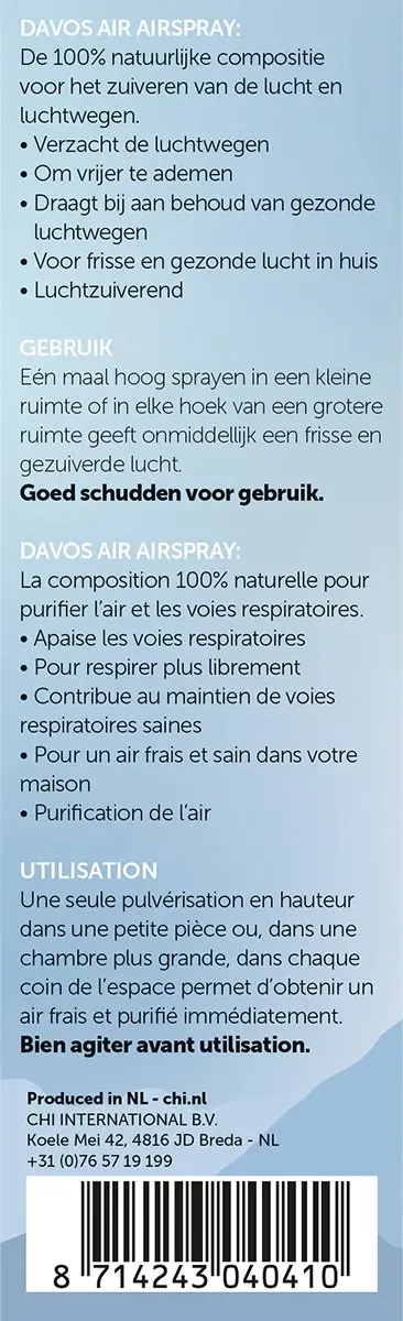 Chi Natural Life Davos Airspray Natuurlijke Luchtverfrisser 50ml