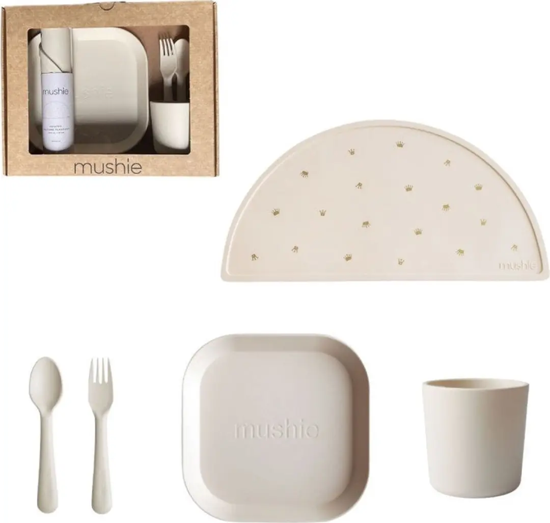Mushie Giftbox Kinderservies Vierkant