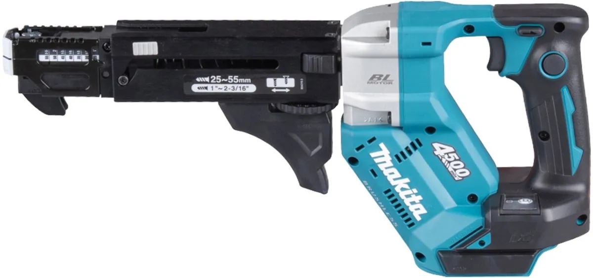 Makita DFR552Z Accu-magazijnschroevendraaier 18V - 25-55mm - Borstelloos - 1x accu