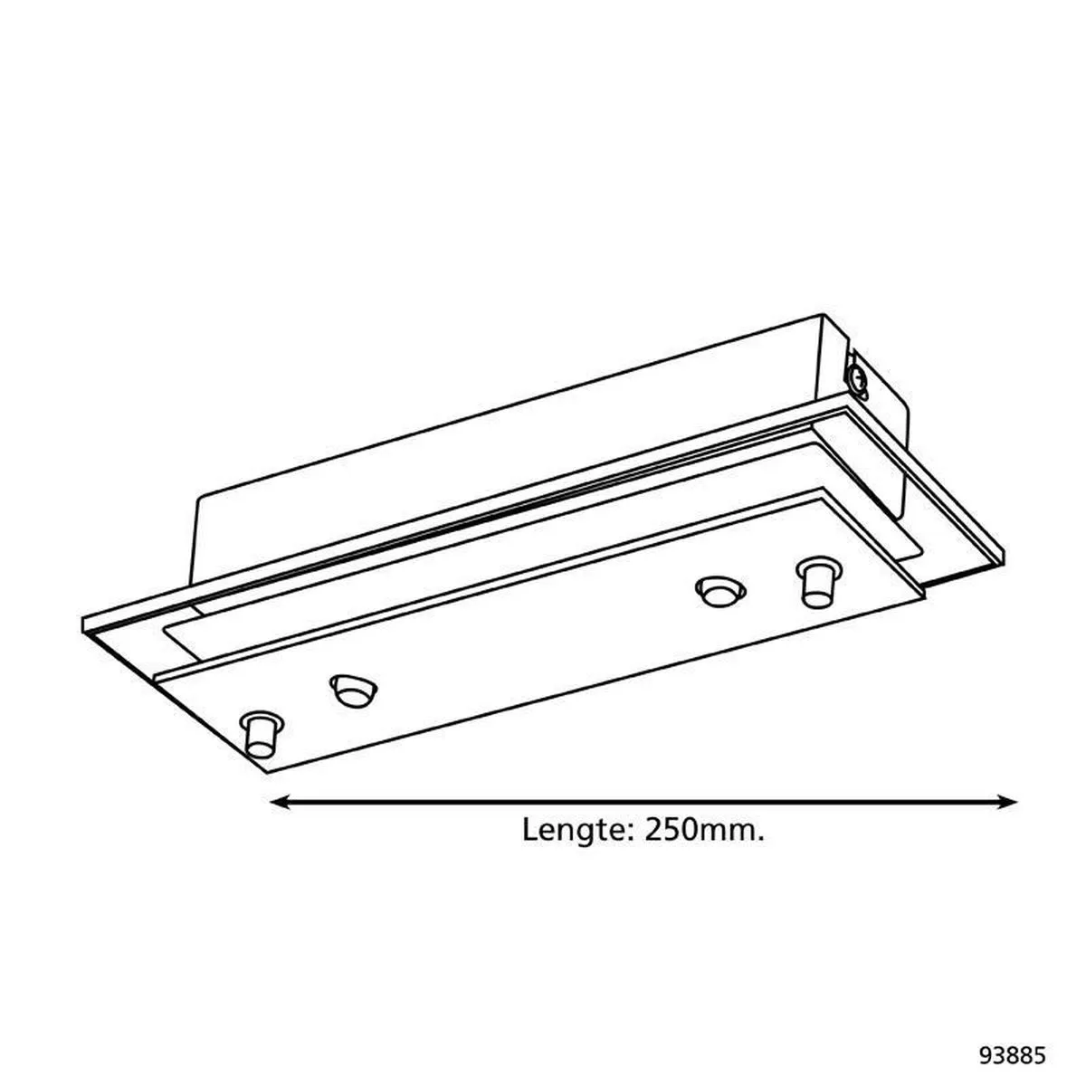 Eglo Fres 2 Wandlamp LED - 2x5.4W Warm Wit - Chroom
