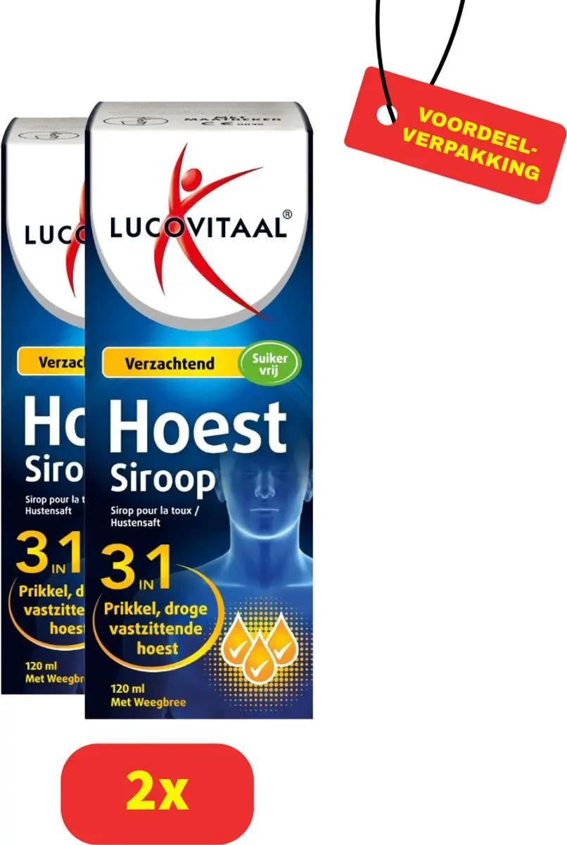 Lucovitaal Hoestsiroop 2x120ml