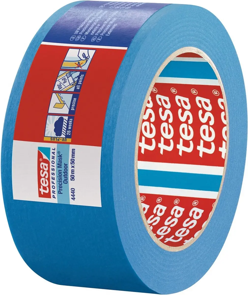 Tesa Precisie Crêpe 4440 Exterior UV Plus 50mm