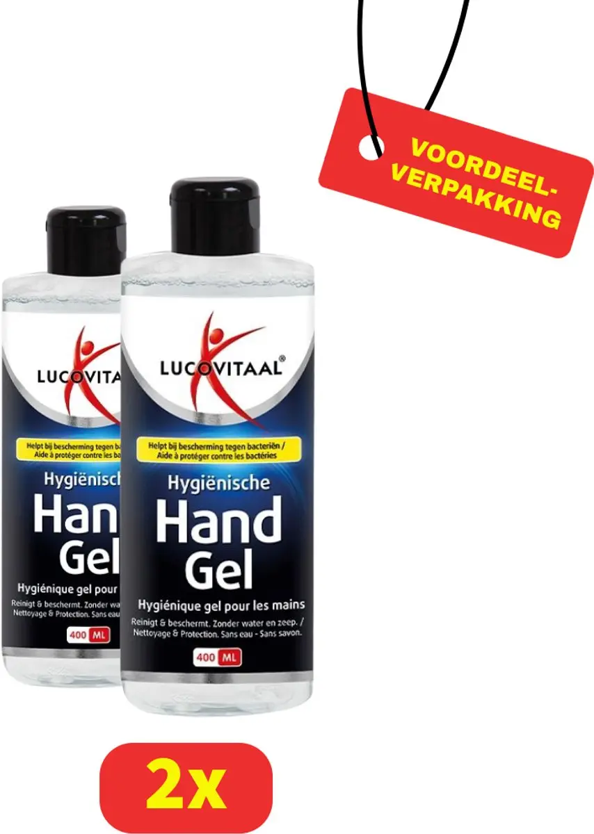 Lucovitaal Hygiënische Handgel 2x400ml