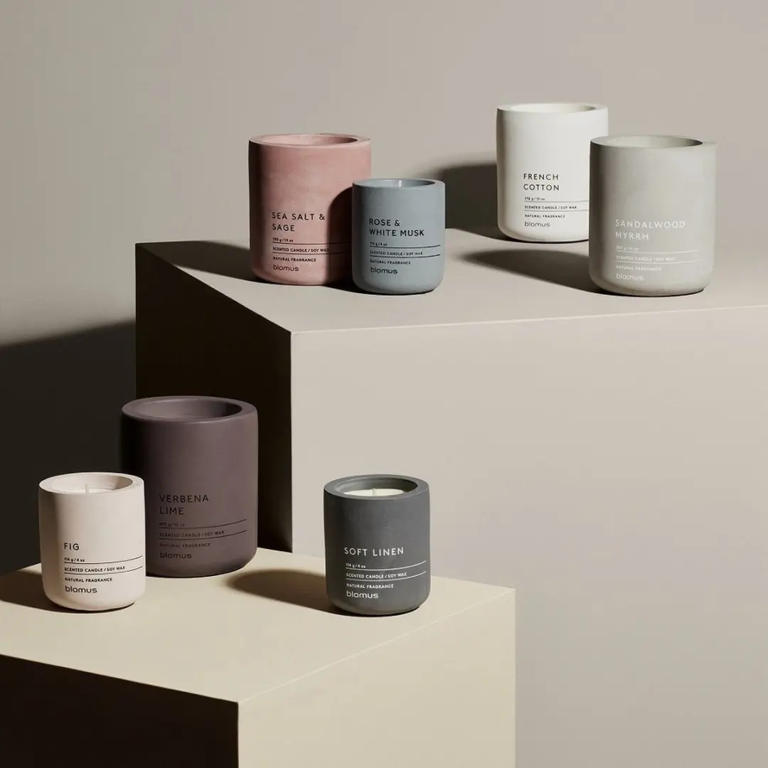 Blomus FRAGA Geurkaars Soft Linen 290ml - Grijs