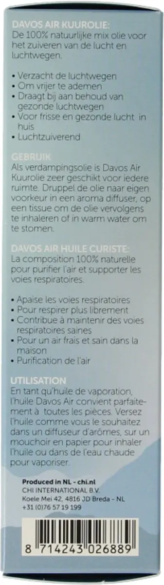 Chi Natural Life Davos Kuurolie 10ml - 10 Stuks - afbeelding 6 van 6