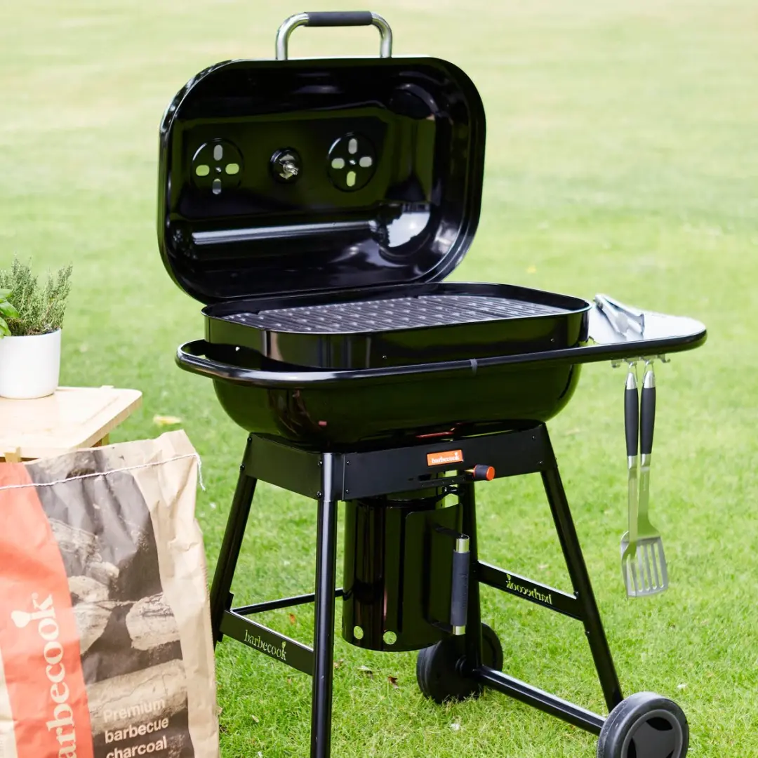 Barbecook Magnus Comfort Houtskoolbarbecue 14 Burgers - Zwart