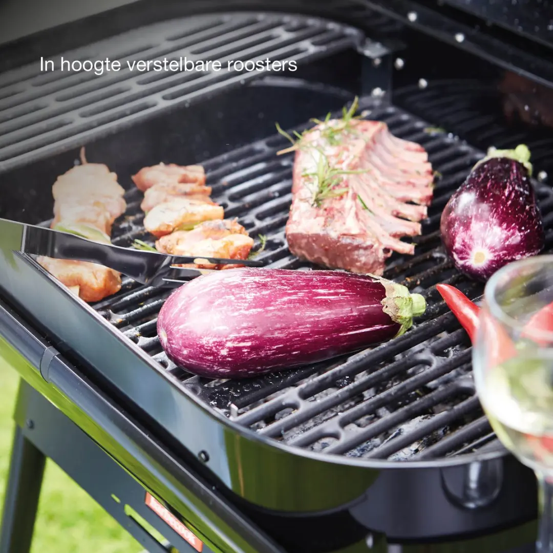 Barbecook Magnus Comfort Houtskoolbarbecue 14 Burgers - Zwart - afbeelding 6 van 6