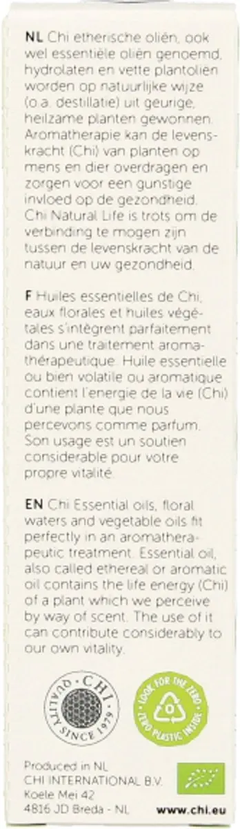 Chi Natural Life Ravintsara Etherische Olie Bio 10ml