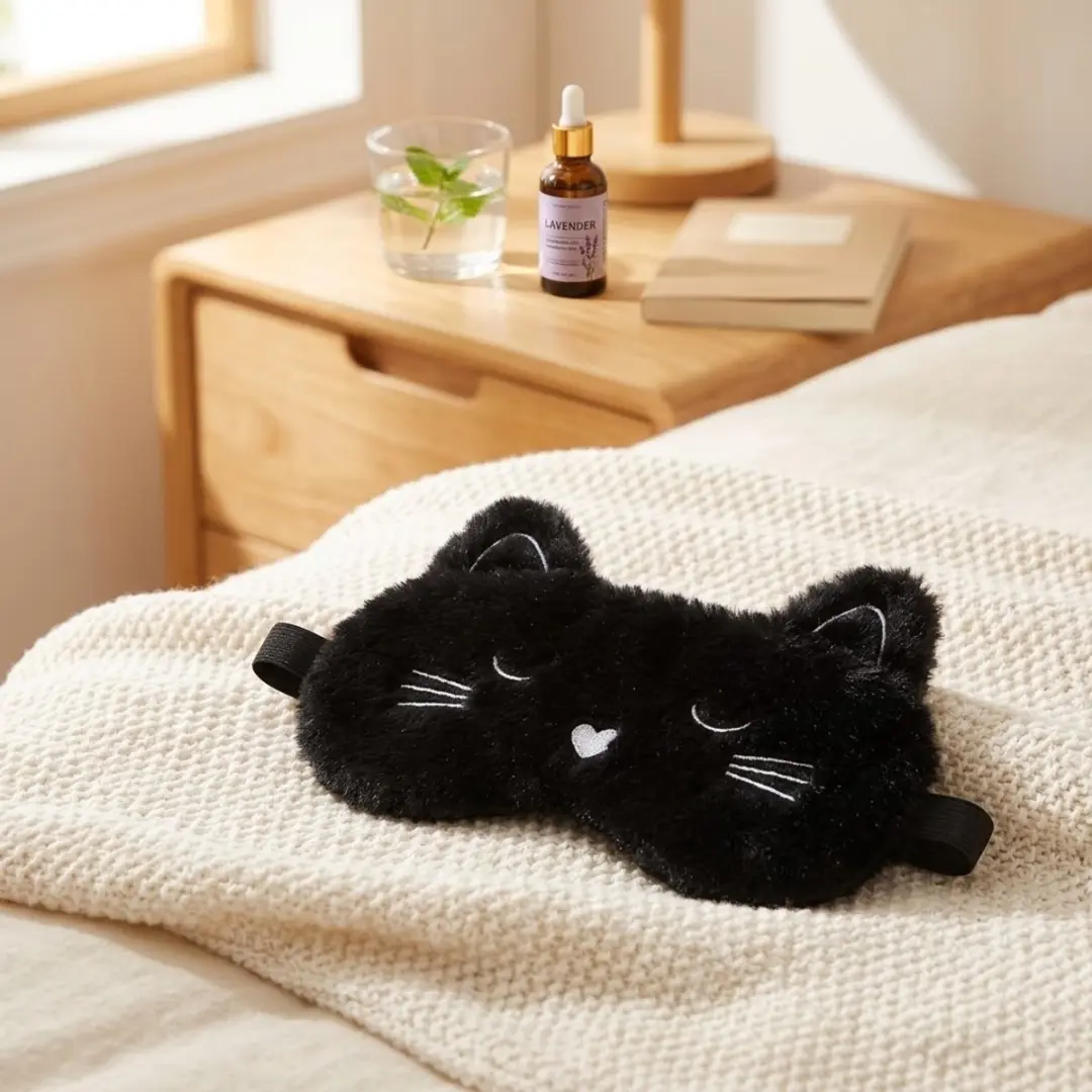 NuveX Kat Slaapmasker - Zwart