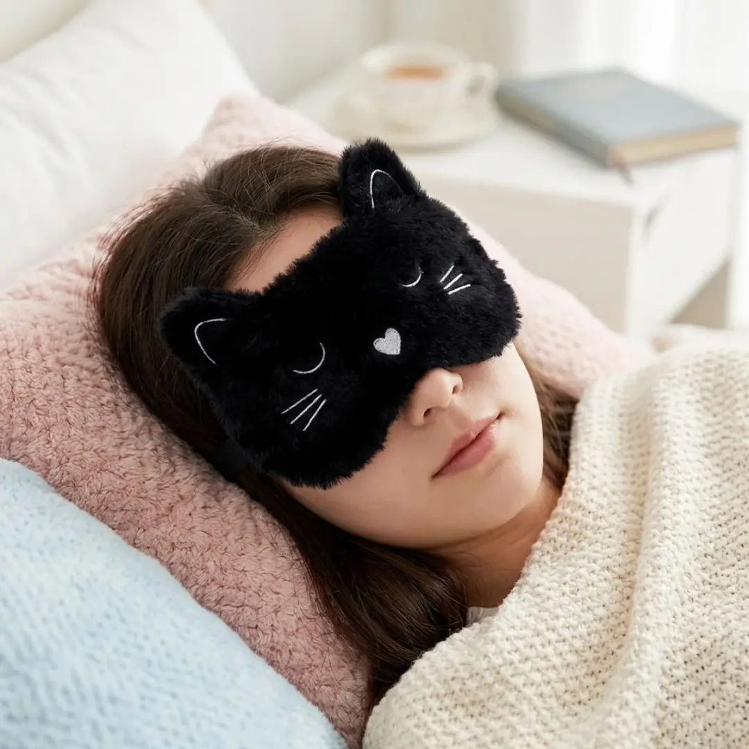 NuveX Kat Slaapmasker - Zwart