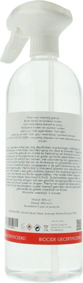 Herome Direct Desinfect Spray 1000ml - 80% Alcohol