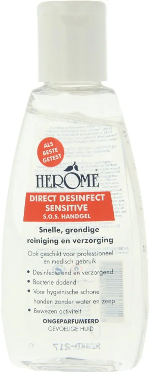 Herome Direct Desinfecterende Handgel Sensitive 75ml