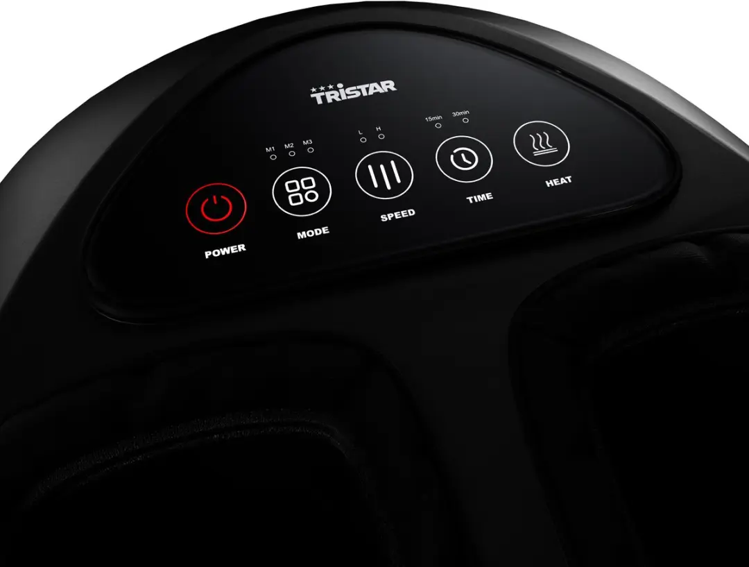 Tristar MA-2534 Voetmassageapparaat - Shiatsu & Luchtcompressie - 6 Koppen - Zwart