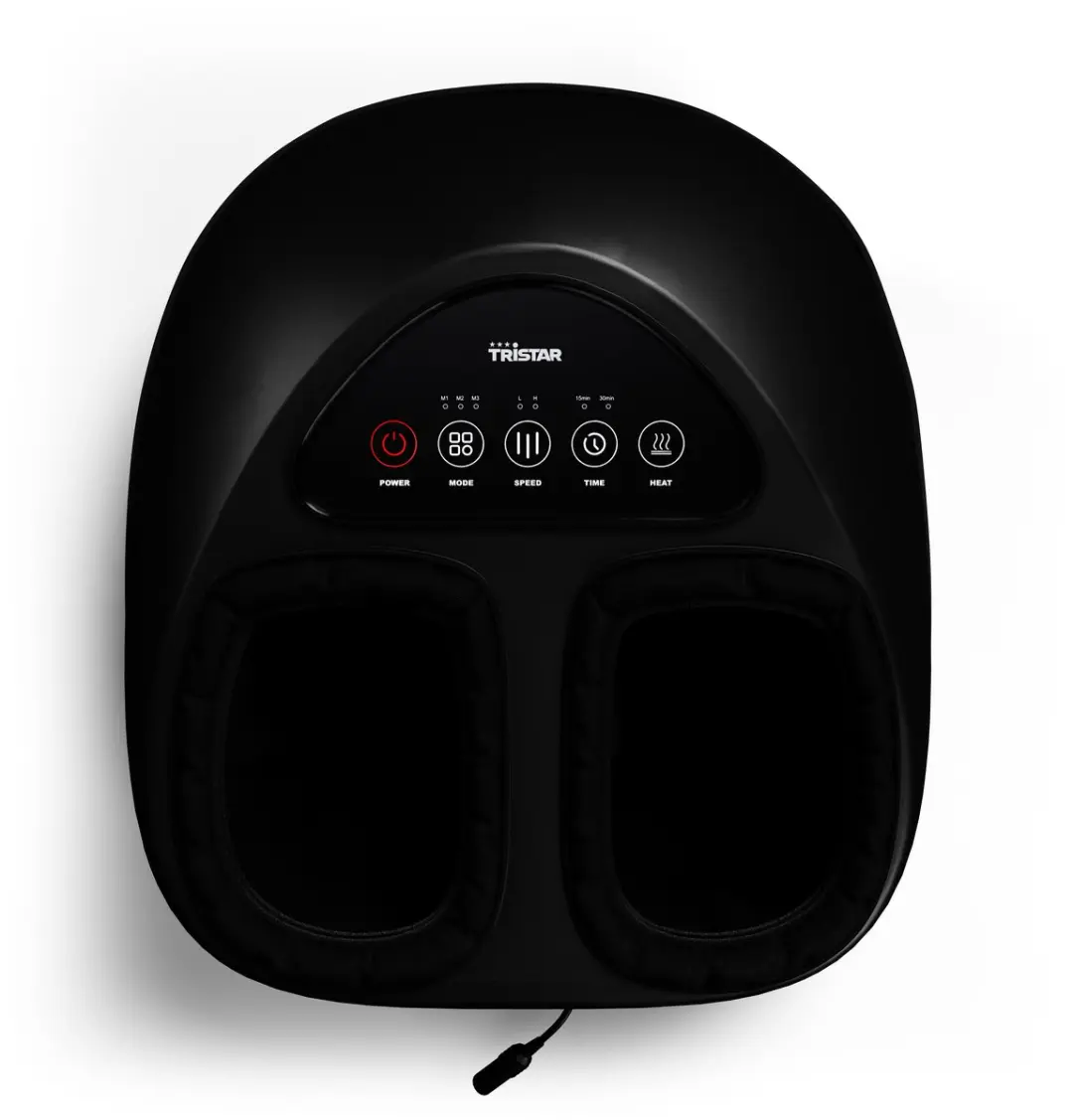 Tristar MA-2534 Voetmassageapparaat - Shiatsu & Luchtcompressie - 6 Koppen - Zwart