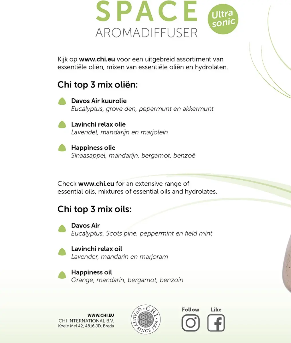 Chi Natural Life Space Aromadiffuser - Wit