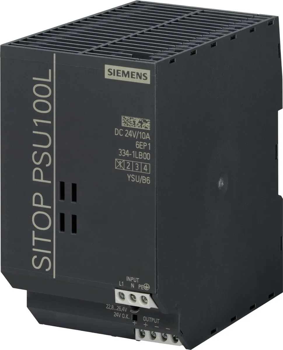 Siemens 6EP13341LB00 DIN-rail Netvoeding 24V 10A