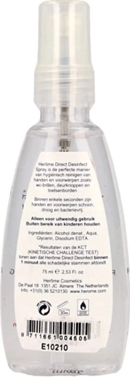 Herome Direct Desinfect Spray 75ml - 80% Alcohol