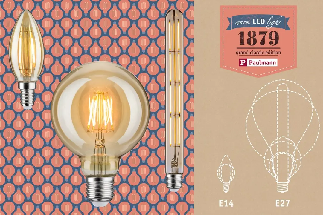 Paulmann 1879 Filament LED Kaars E14 450lm - 4,9W 1800K Goud