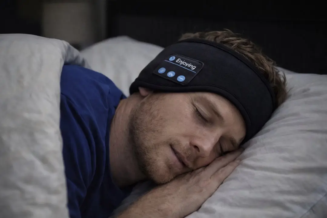 RedParrot Slaapmasker met Muziek - Bluetooth - Zwart