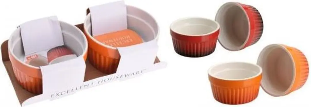 Excellent Houseware Crème Brûlée Bakset 2 Stuks
