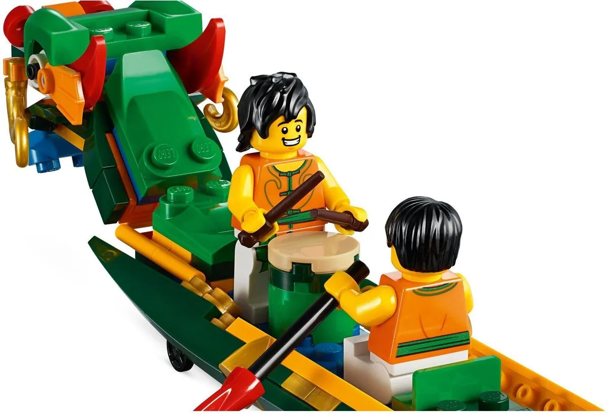 LEGO Drakenbootrace 80103 - 642 Stukken - 15 Minifiguren - Rood/Geel