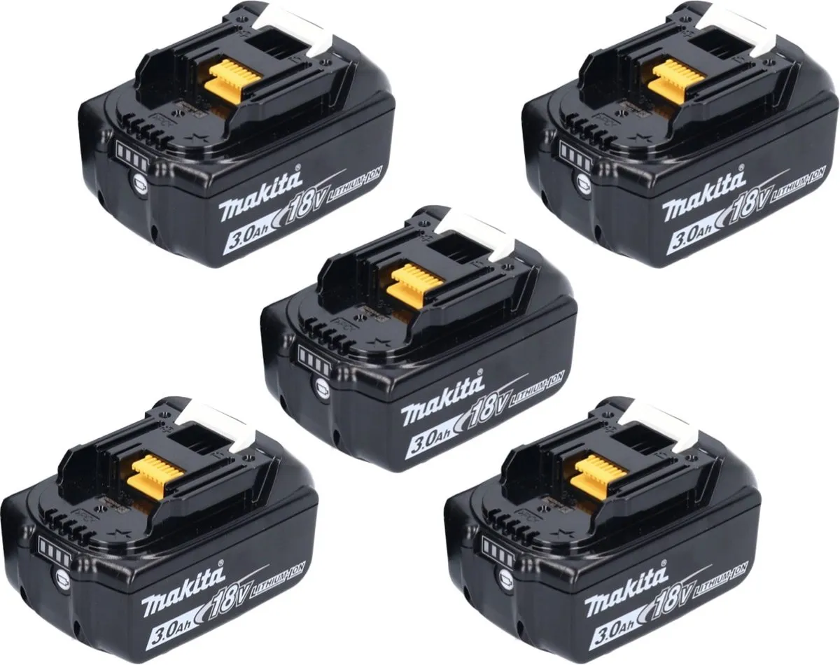 Makita BL1830B Accu Set 5x - 3000mAh - 18V
