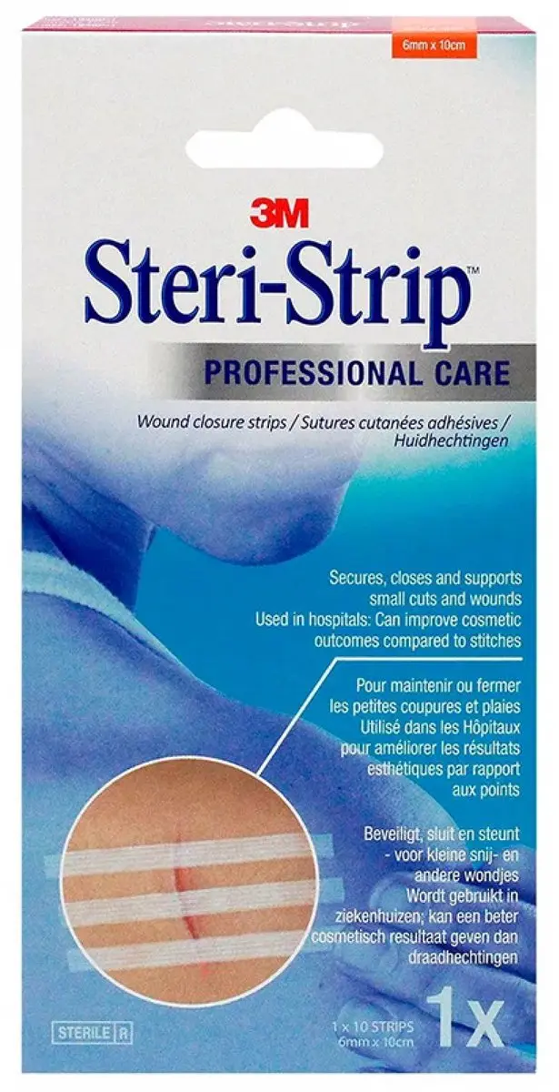 3M Steri-Strip 1546S Wondpleisters - 10 Stuks